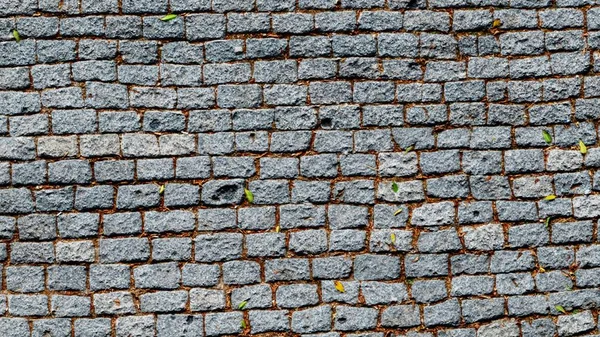Pedra Tijolo Parede Pavimento Estrada Superfície Textura Como Imagem Fundo — Fotografia de Stock