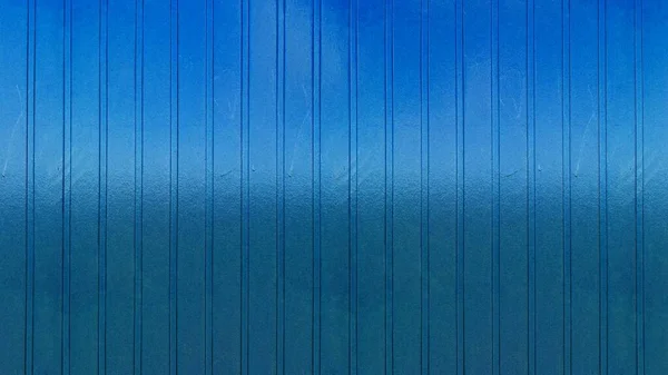 Smooth Striped Reflective Blue Metal Surface Texture Background — Stockfoto