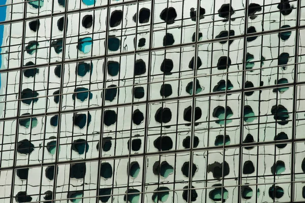 Abstract Windows Glass Fragment van het Bouwen — Stockfoto