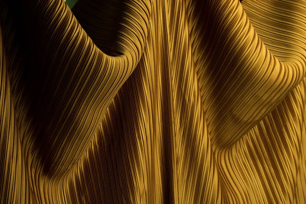 Pleated Fabric in long line drape with shadow — 스톡 사진