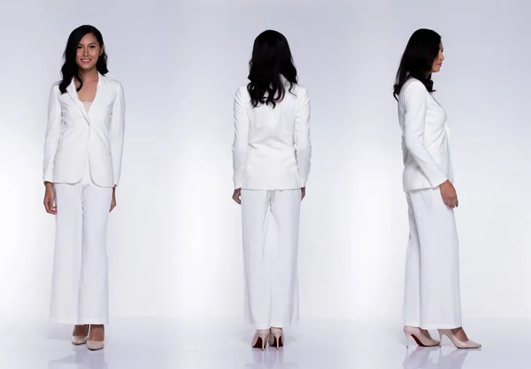 360 Fuld længde Snap Figur, Asiatiske Business Woman Transgender vi - Stock-foto