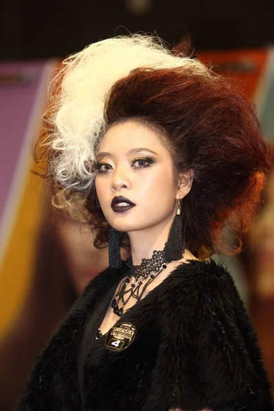 Bangkok Thailandia Gennaio 2019 Model Hair Presenta Design Colorato Creativo — Foto Stock