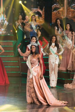 Pattaya, Thailand - March 08, 2019 ; Contestant from USA Crowning Moment as Winner Most Beautiful for 