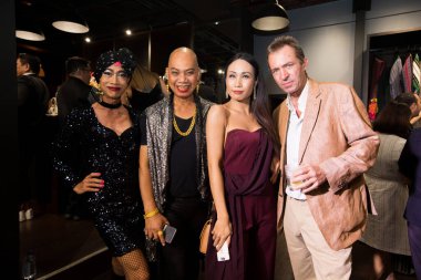 Bangkok, Tayland - 5 Nisan 2019; Moda yürüyüşleri 