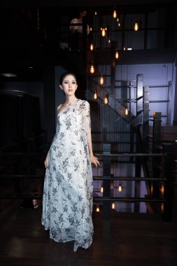 Bangkok, Tayland - 5 Nisan 2019; Moda yürüyüşleri 