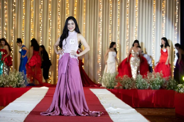 Bangkok Thailand Juli 2019 Miss Beauty Contest Pageant Vid Namn — Stockfoto