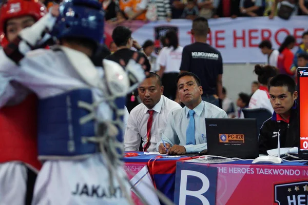Bangkok Tajlandia Lipca 2019 Wydarzenie Sportowe Nazwie Heroes Taekwondo International — Zdjęcie stockowe