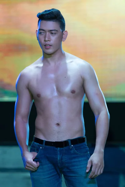 Bangkok Tailândia Agosto 2019 Concurso Homem Asiático Chamado Mister Supranational — Fotografia de Stock