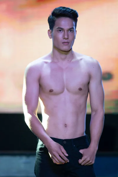 Bangkok Tailândia Agosto 2019 Concurso Homem Asiático Chamado Mister Supranational — Fotografia de Stock