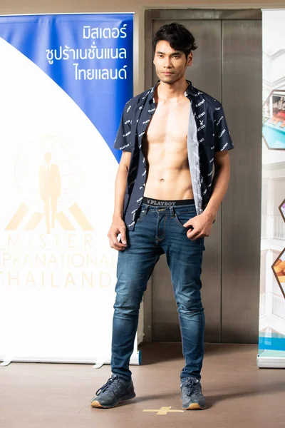 Bangkok Thailand July 2019 Asian Man Contest Named Mister Supranational — стокове фото