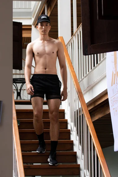 Bangkok Thajsko Července 2019 Asian Man Contest Názvem Mister Supranational — Stock fotografie