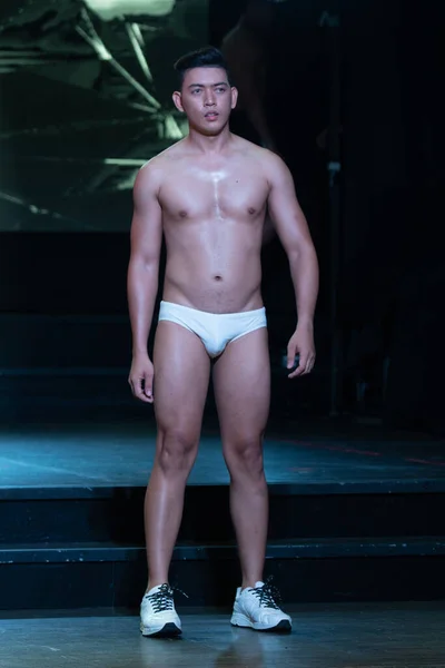 Bangkok Thailand August 2019 Asian Man Contest Zum Mister Supranational — Stockfoto