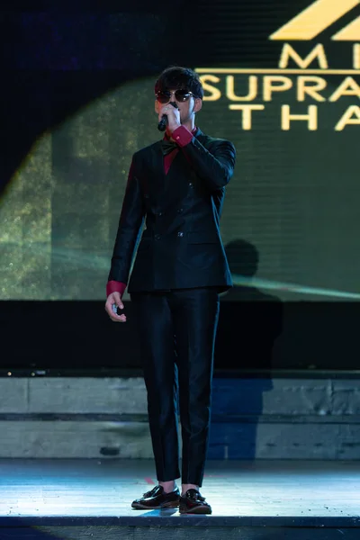 Bangkok Tajlandia Sierpnia 2019 Asian Man Contest Named Mister Supranational — Zdjęcie stockowe