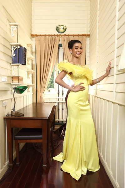 Bangkok Tailândia Março 2018 Concurso Beleza Miss Grand Nonthaburi 2018 — Fotografia de Stock