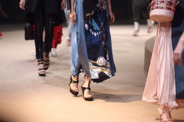 Bangkok, Thailand - March 15, 2018 ; Model walk on Fashion Show 