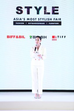 Bangkok, Thailand - April 20, 2018 ; Model walks in Fashion Show of Spring Summer in 