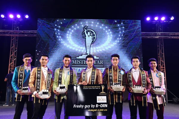 Udonthani Thailand May 2018 Male Contestants Beauty Handsome Pageant Contest — 图库照片