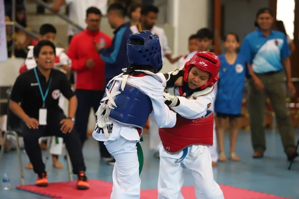 Bangkok Thaïlande Juillet 2018 Athlète Taekwondo Nombreux Pays Battent Ensemble — Photo