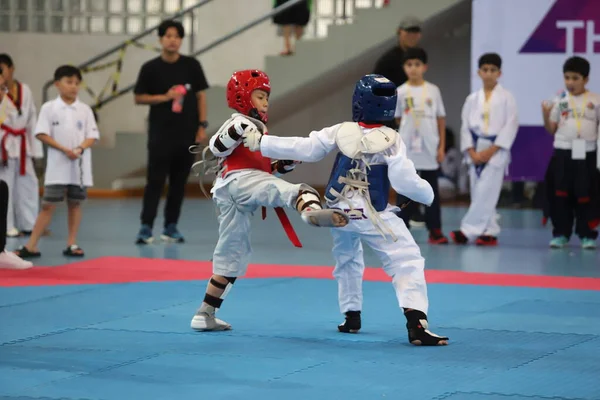 Bangkok Thaïlande Juillet 2018 Athlète Taekwondo Nombreux Pays Battent Ensemble — Photo