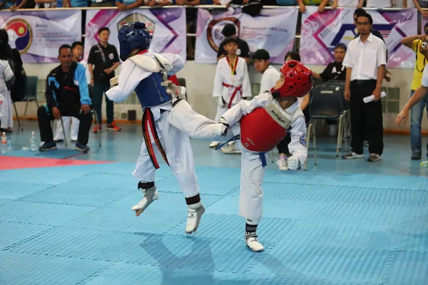 Bangkok Таїланд Липня 2018 Taekwondo Athlete Багатьох Країн Борються Разом — стокове фото