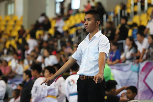 Bangkok Thailand Juli 2018 Taekwondo Atleet Uit Vele Landen Vechten — Stockfoto