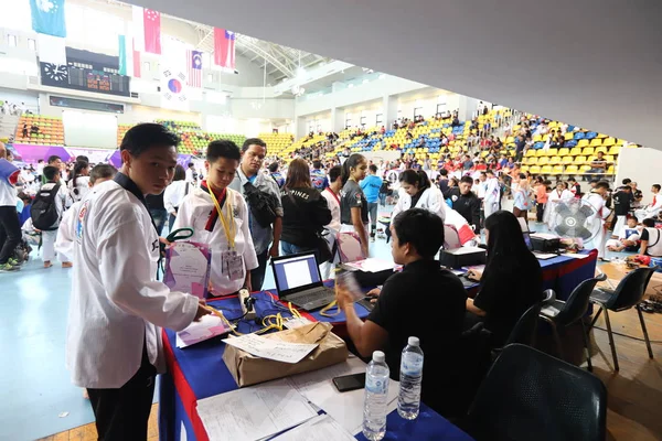 Bangkok Таїланд Липня 2018 Atmosphere Taekwondo Athlete Many Country Match — стокове фото