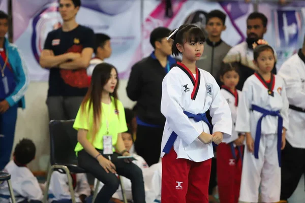 Bangkok Tailandia Julio 2018 Taekwondo Atleta Muchos Países Luchan Juntos — Foto de Stock