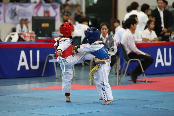 Μπανγκόκ Ταϊλάνδη Ιούνιος 2018 Taekwondo Αθλητής Από Πολλές Χώρες Αγωνίζονται — Φωτογραφία Αρχείου
