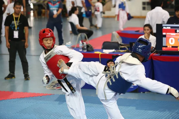 Bangkok Thailand Juni 2018 Taekwondo Athleten Aus Vielen Ländern Kämpfen — Stockfoto