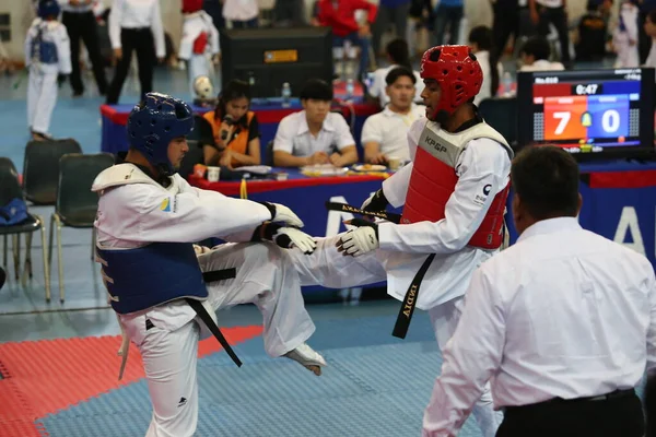 Bangkok Thailand Juni 2018 Taekwondo Athleten Aus Vielen Ländern Kämpfen — Stockfoto