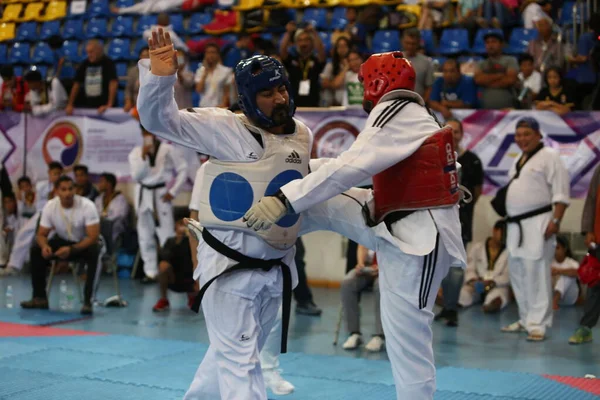 Bangkok Tailândia Junho 2018 Atleta Taekwondo Muitos Países Luta Conjunto — Fotografia de Stock