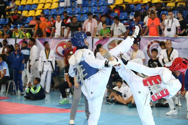 Bangkok Thailand Juni 2018 Taekwondo Athleten Aus Vielen Ländern Kämpfen — Stockfoto