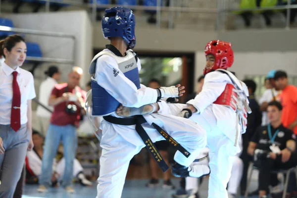 Bangkok Tajlandia Czerwca 2018 Taekwondo Athlete Wielu Krajów Walczy Razem — Zdjęcie stockowe