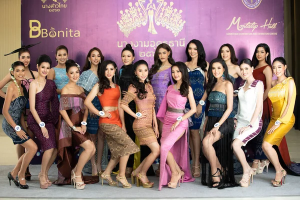 Udonthani Thailand July 2019 Miss Thailand 2019 Udonthani Group Photo — Stockfoto