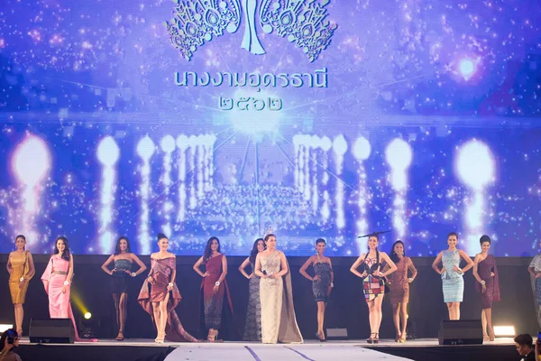 Udonthani Tailândia Julho 2019 Miss Tailândia 2019 Udonthani Grupo Belos — Fotografia de Stock