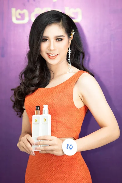 Udonthani Tailândia Julho 2019 Beautiful Contestant Miss Tailândia 2019 Udonthani — Fotografia de Stock