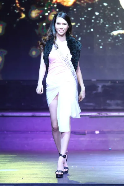 Bangkok Tajlandia Lipca 2017 Finałowa Runda Miss Ponadnarodowego Konkursu 2017 — Zdjęcie stockowe