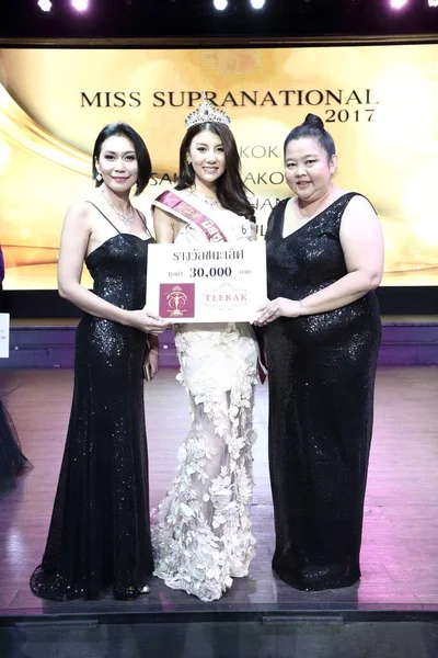 Bangkok Thajsko Července 2017 Závěrečné Kolo Miss Supranational Contest 2017 — Stock fotografie