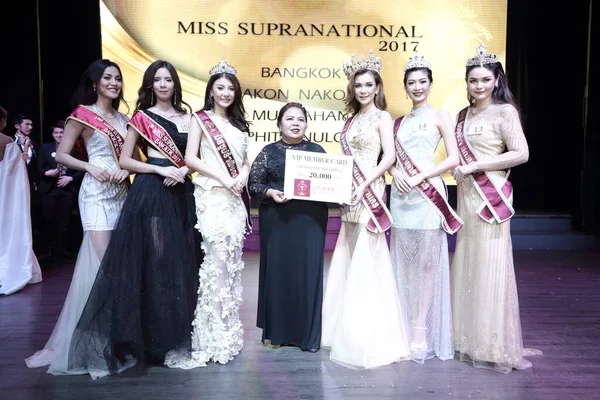 Bangkok Tailandia Julio 2017 Ronda Final Miss Concurso Supranacional 2017 —  Fotos de Stock