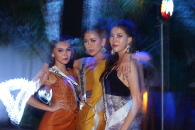 Bangkok, Tayland - 31 Ağustos 2017; Miss güzellik yarışması 