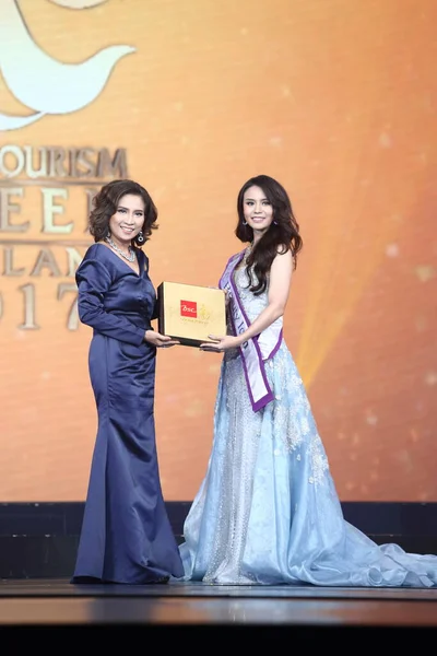 Bangkok Thailand July 2017 Media Miss Tourism Queen Thailand 2017 — Stock fotografie