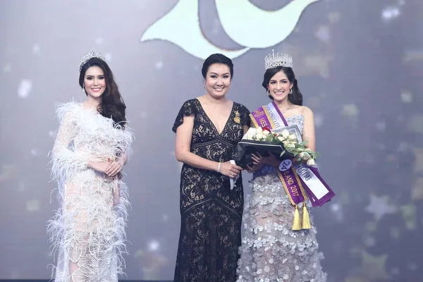 Bangkok Thailand Juli 2017 Sidste Runde Miss Turisme Dronning Thailand - Stock-foto