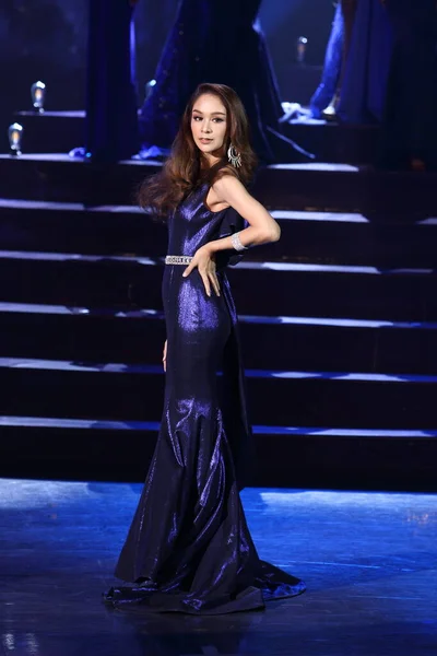 Pattaya Ταϊλάνδη Αυγούστου 2017 Τελικός Γύρος Του Miss Tiffany Universe — Φωτογραφία Αρχείου