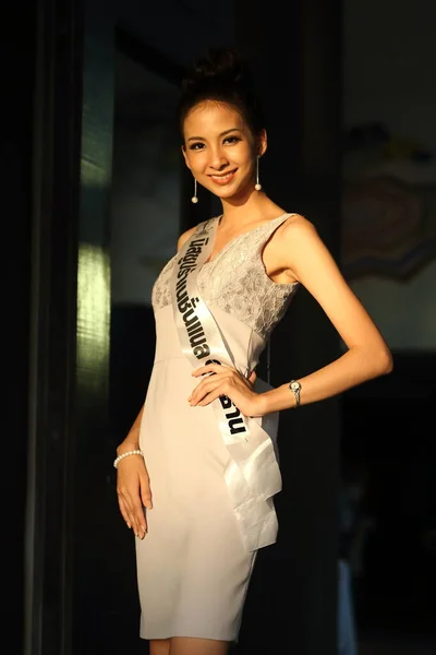 Bangkok Tailândia Agosto 2017 Concurso Miss Pageant Miss Supranacional Tailândia — Fotografia de Stock