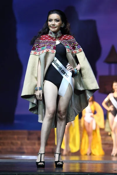 Phuket Thaiföld 2017 Szeptember Miss Supranational Thailand 2017 Utolsó Fordulója — Stock Fotó