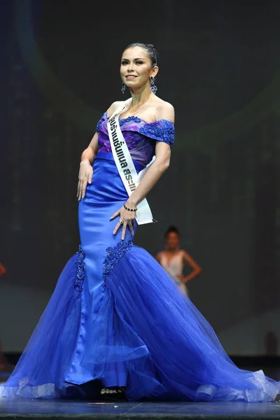 Phuket Thailand September 2017 Sidste Runde Miss Supranational Thailand 2017 - Stock-foto