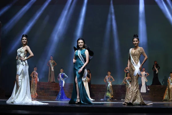 Phuket Thailand September 2017 Slutomgången Miss Supranational Thailand 2017 Stora — Stockfoto