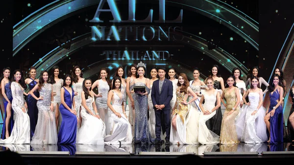 Bangkok Thailand September 2017 Miss All Nations Thailand 2017 Voorlopige — Stockfoto
