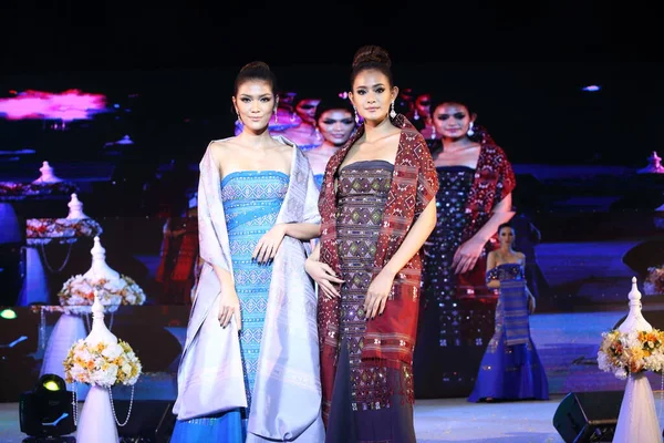 Bangkok Thailand June 2017 Fashion Show Silk Siam Bitec Exhibition — 스톡 사진