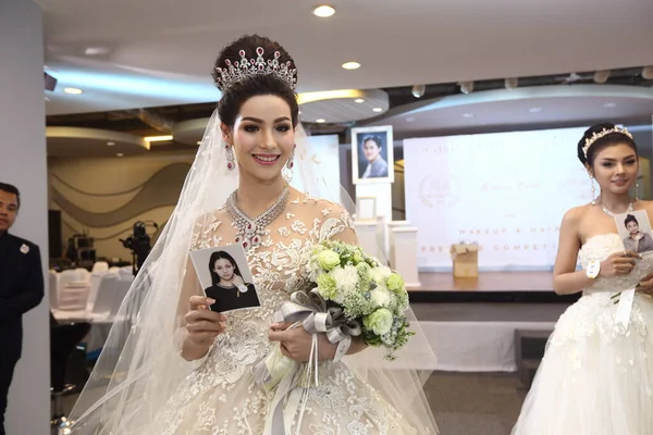 Μπανγκόκ Ταϊλάνδη Ιανουαρίου 2017 Lifeford Enchanted Princess Νυφικό Μακιγιάζ 2016 — Φωτογραφία Αρχείου
